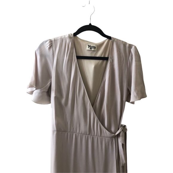 Show Me Your MuMu Noelle Wrap Maxi Dress Sz M - Picture 3 of 10